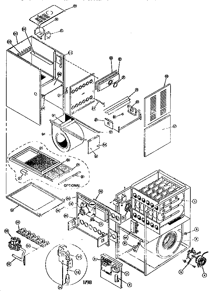 ICP FBF100F14A2 unit parts diagram