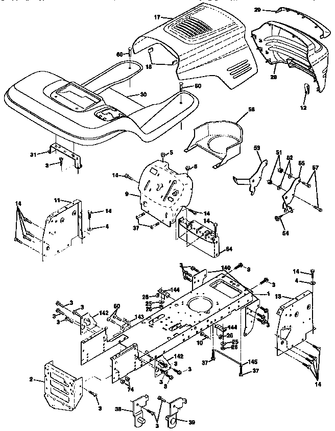 Craftsman 917271021 chassis diagram