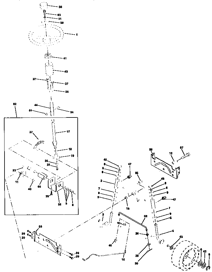 Craftsman 917271021 steering diagram