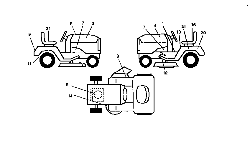 Craftsman 917271021 decal diagram