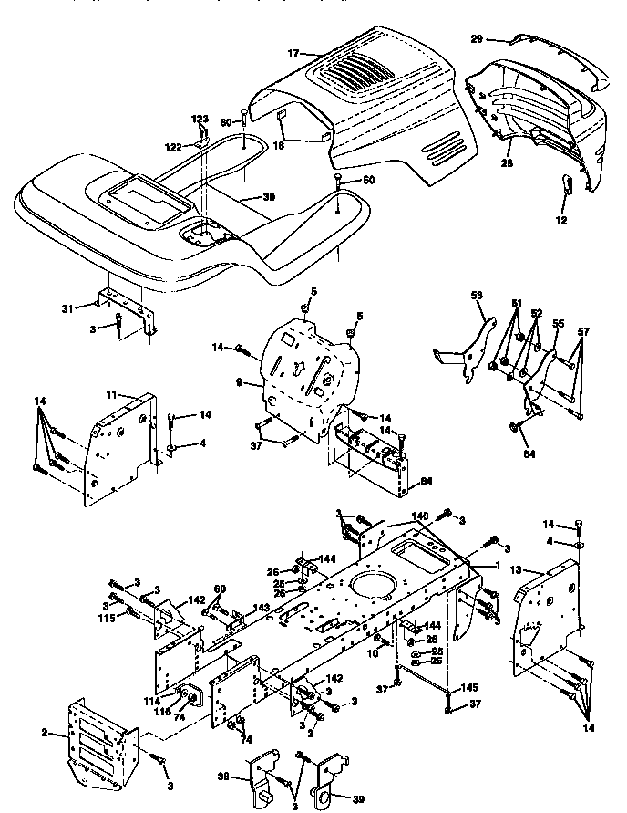 Craftsman 917259022 chassis and enclosures diagram