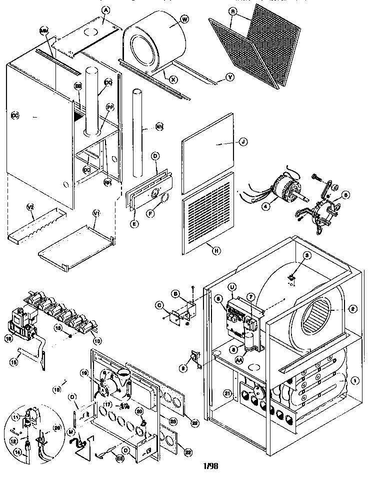 ICP NDN5100BHC2 unit parts diagram