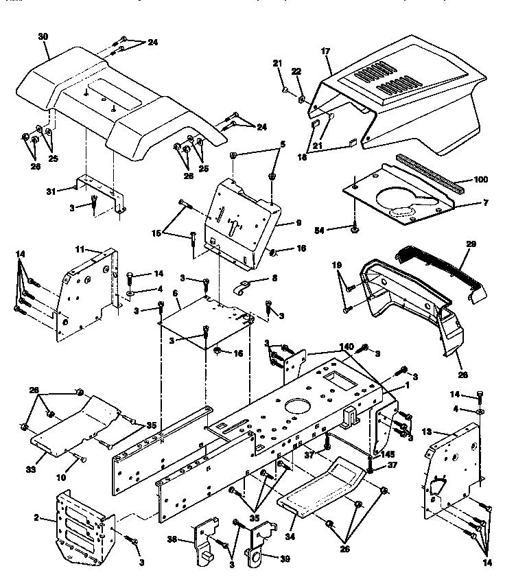 Craftsman 917270310 chassis diagram