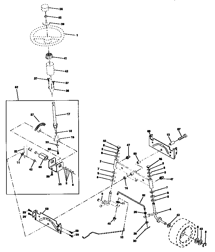 Craftsman 917270310 steering diagram