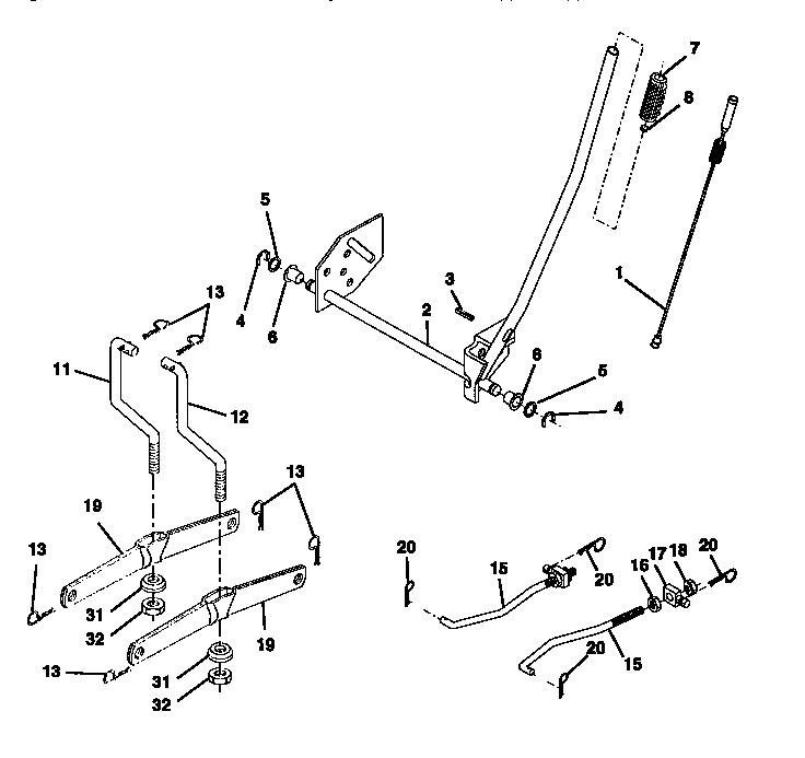 Craftsman 917270310 lift assembly diagram