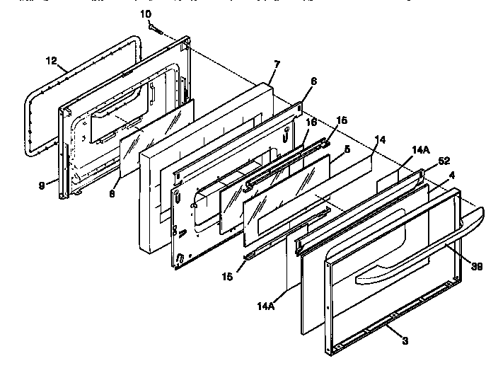 Kenmore 79095745890 door diagram