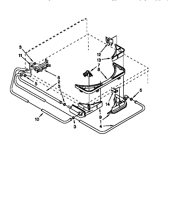 Kenmore 11028974890 bleach, detergent,rinse dispenser diagram