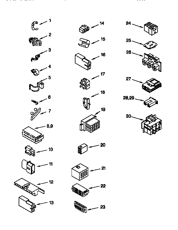 Kenmore 11028974890 wiring harness diagram
