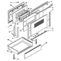KitchenAid KGRT507FBL1 door and drawer diagram