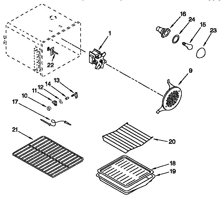 KitchenAid KGRT507FWH1 oven diagram