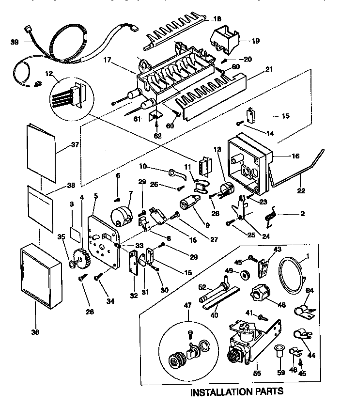 Kenmore 25378832791 icemaker diagram