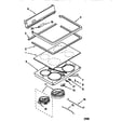 KitchenAid KERC507EWH3 cooktop diagram