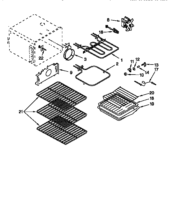 KitchenAid KERC507EAL3 oven diagram