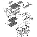 Kenmore 25369804891 shelves and accessories diagram