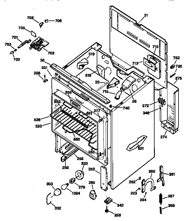 GE JBP63SV2AD body parts diagram