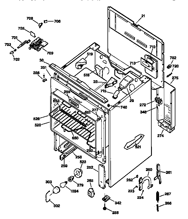 GE JBP63SV2WH body parts diagram