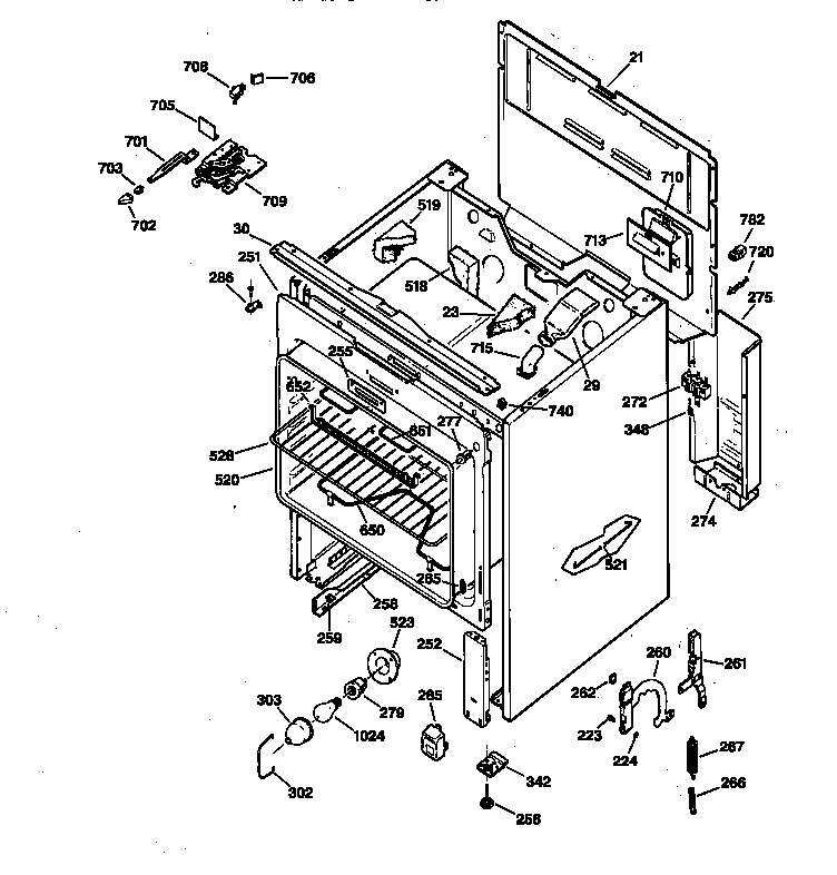 GE JBP63SV3WH body parts diagram