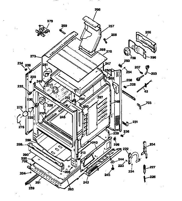 GE JGBP85AEA1AA body parts diagram