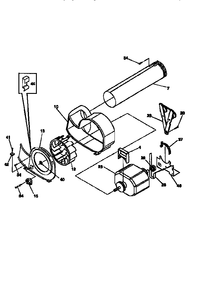 Frigidaire FSE747GC motor diagram