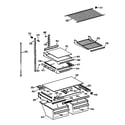 GE TBX19DIYKRAA shelf parts diagram
