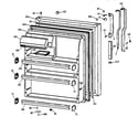GE TBX21IAZKRWW fresh food door diagram