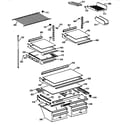 GE TBX21IAZKRWW shelf parts diagram