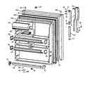 GE TBX21JAZKRWW fresh food door diagram