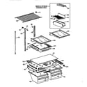 GE TBX21JAZKRWW shelf parts diagram