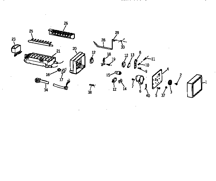 GE TBX22VAZLRWW icemaker wr30x0327 diagram