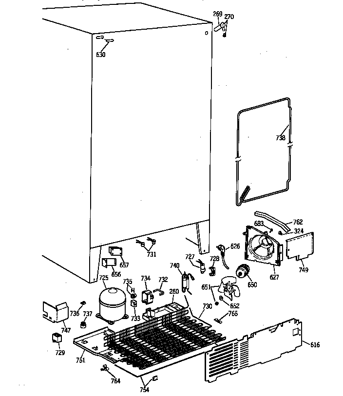 GE TFJ20JAZBWW unit parts diagram