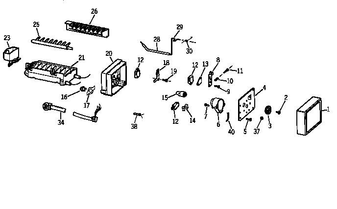 GE TBX24JIZERWW icemaker wr30x0327 diagram