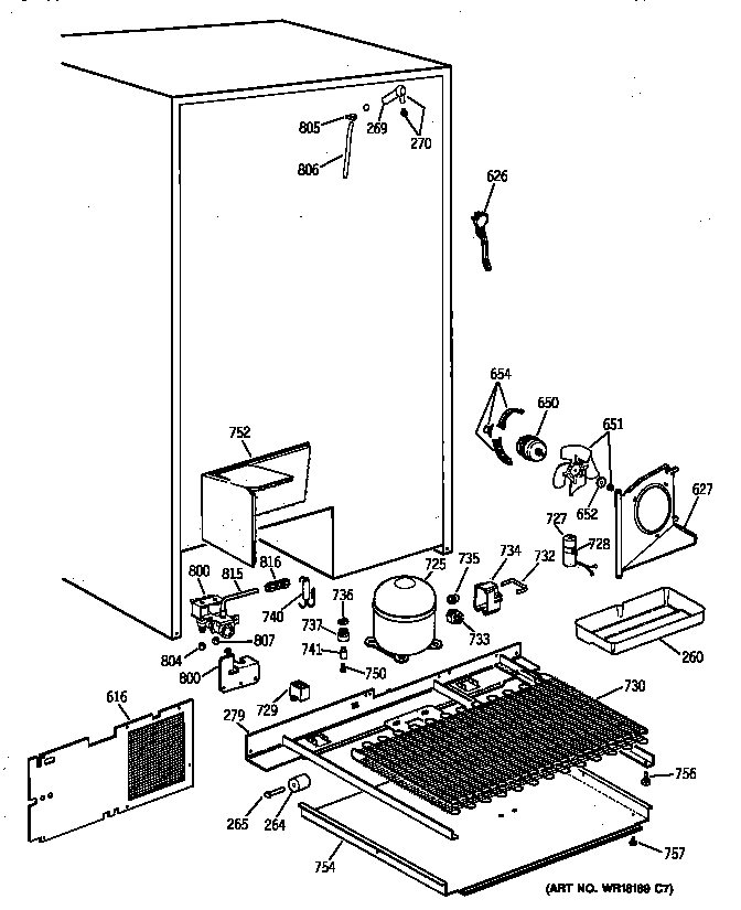 GE TFK30PFZCAA unit parts diagram