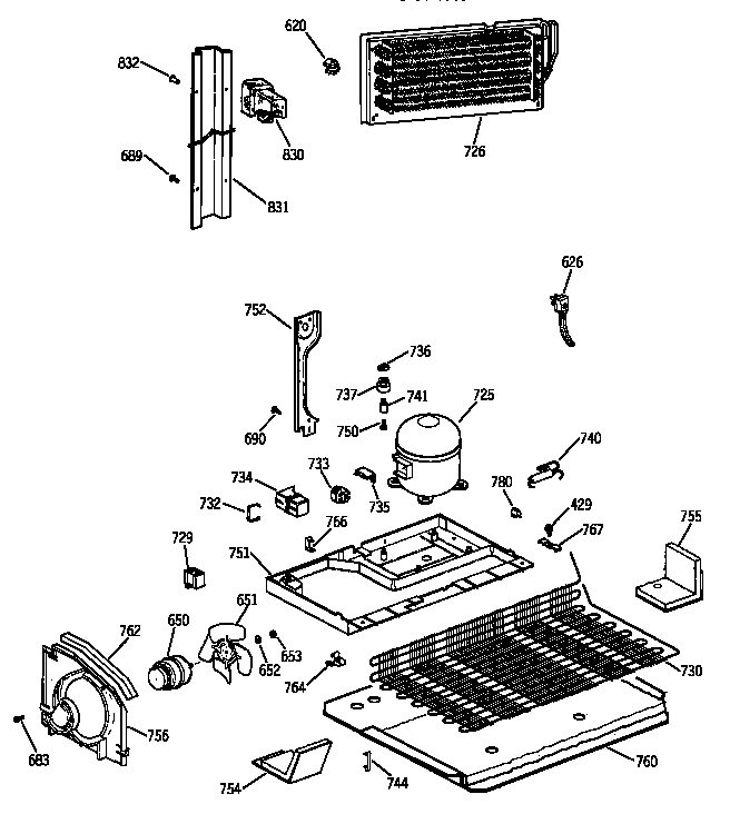 GE TBT21JAXTRAA unit parts diagram