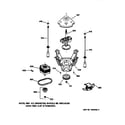 GE WCCB2050TAAC suspension, pump & drive components diagram