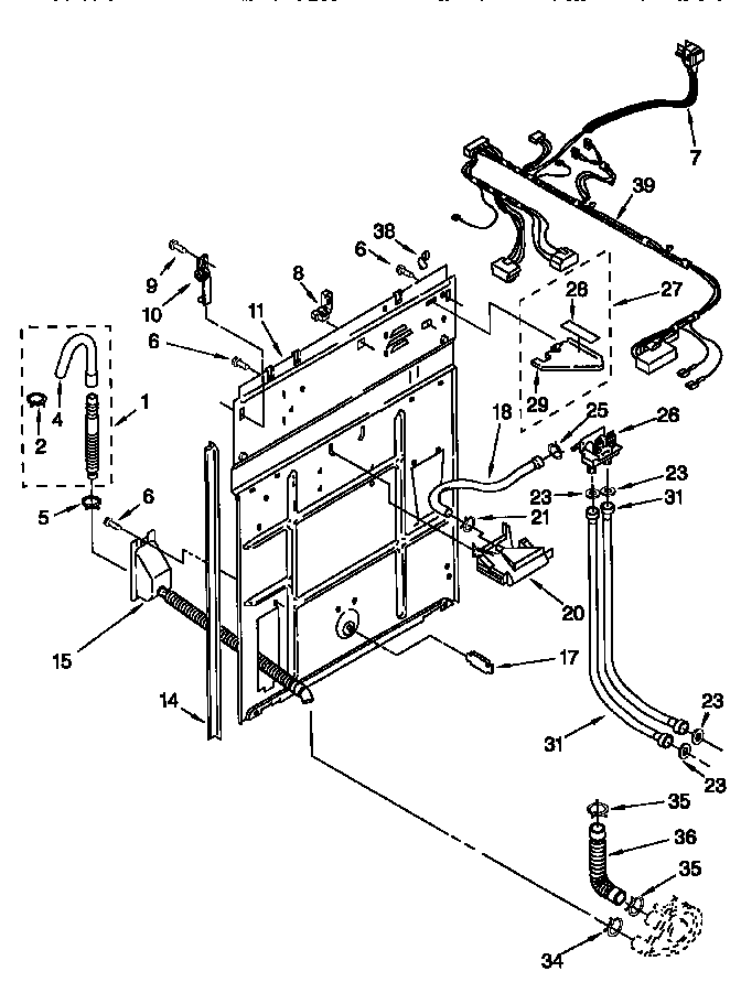 Kenmore 11028299890 rear panel diagram