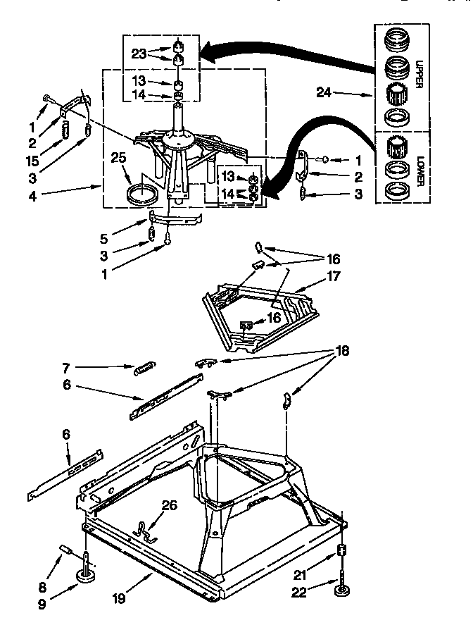 Kenmore 11028299890 machine base diagram