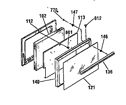 Kenmore 91191478790 door diagram