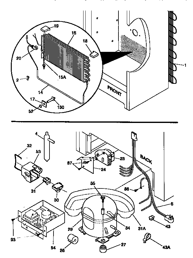 Kenmore 2539287410 system diagram