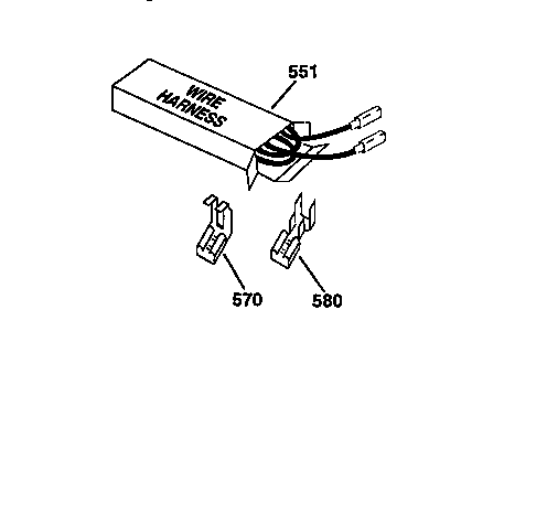 Kenmore 91133255591 wire harness and components diagram