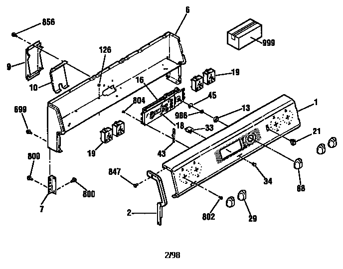 Kenmore 91193201890 backguard section diagram