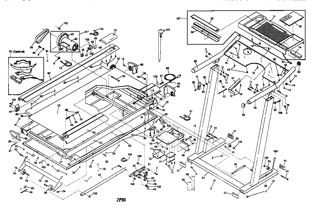 HealthRider HRTL24571 unit parts diagram