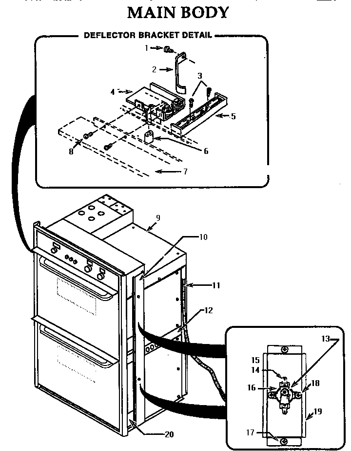 Thermador CT130N-03 main body diagram