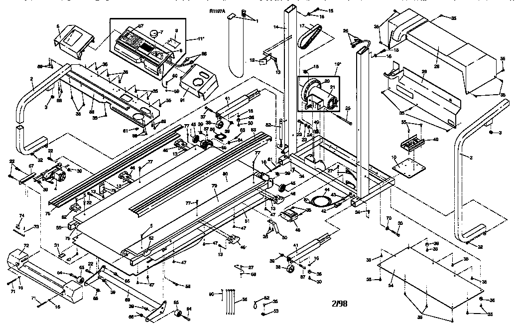 Weslo WLTL42571 unit parts diagram