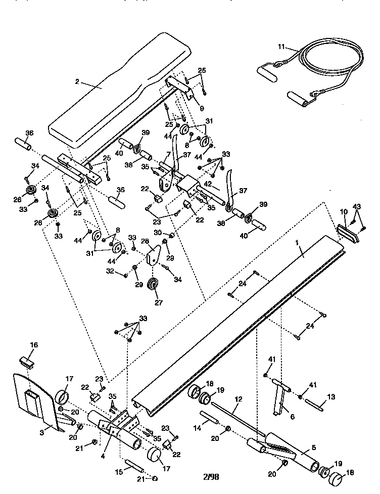 Weider 831280830 unit parts diagram