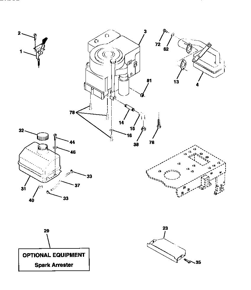 Craftsman 917270622 engine diagram