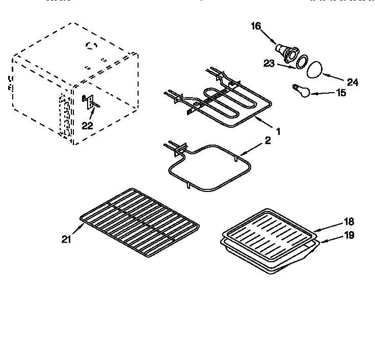 KitchenAid KERC600EAL5 oven diagram
