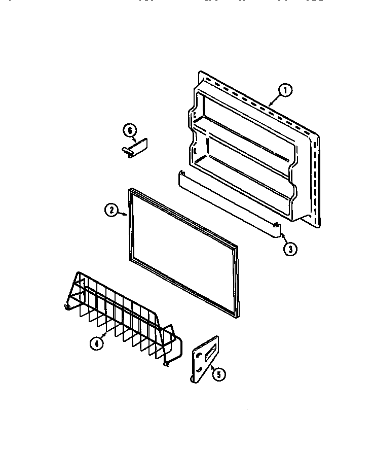 Maytag MTF2155BRN freezer inner door diagram