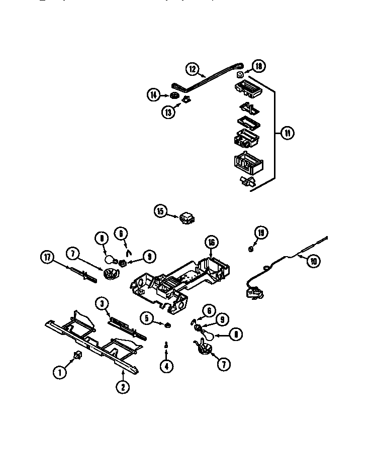 Maytag MTF2155BRN controls diagram