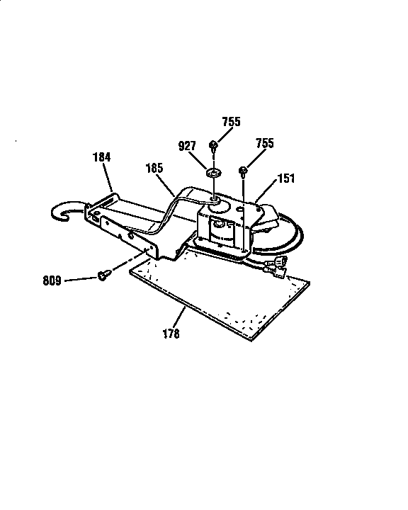 Kenmore 91146569791 door lock section diagram