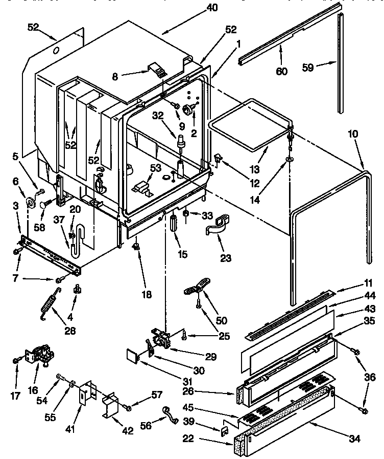Whirlpool GU980QPDZ0 tub assembly diagram